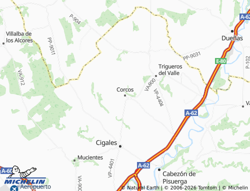 MICHELIN Corcos map - ViaMichelin