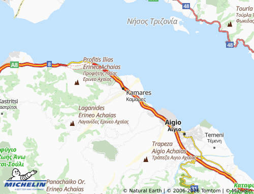 Carte MICHELIN Neos Erineos - ViaMichelin