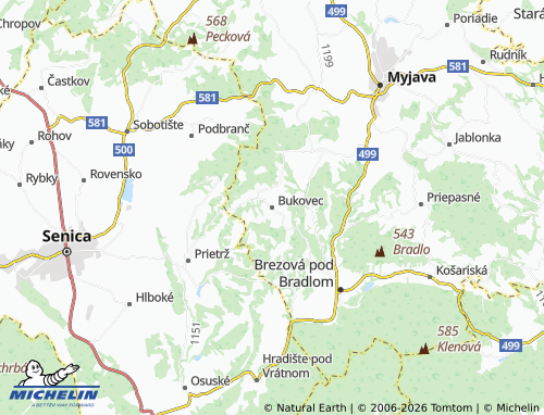 Carte MICHELIN Bukovec - ViaMichelin