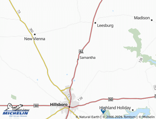 Mappa MICHELIN Samantha - ViaMichelin