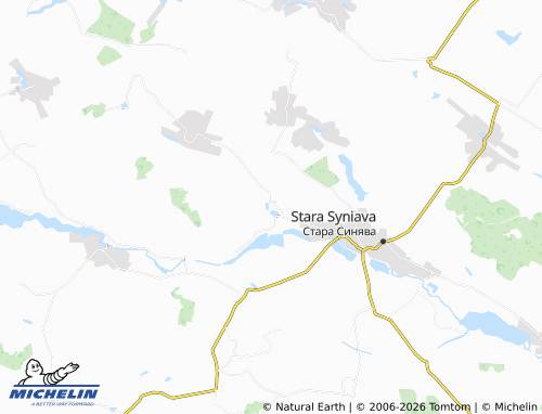 MICHELIN Ulasovo-Rusanivka map - ViaMichelin