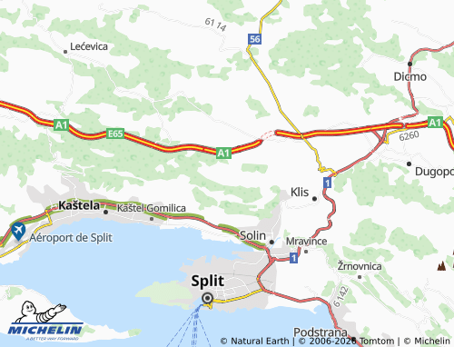 MICHELIN-Landkarte Blaca - ViaMichelin