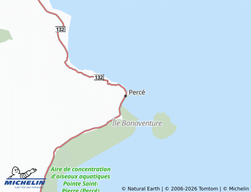 MICHELIN Percé map - ViaMichelin
