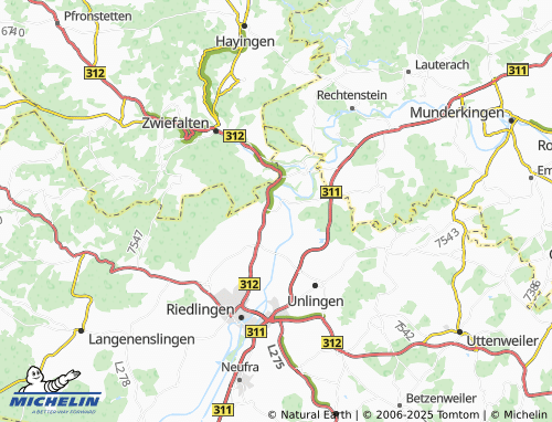 MICHELIN-Landkarte Bechingen - ViaMichelin