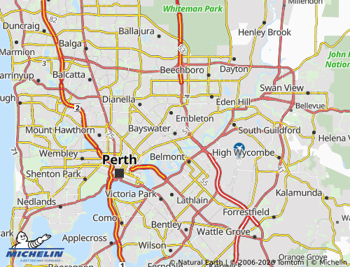 Mapa MICHELIN Bayswater - ViaMichelin