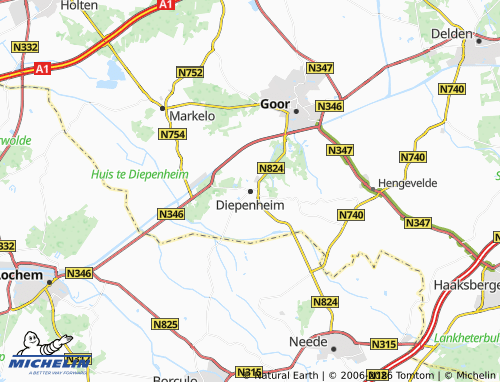 MICHELIN Diepenheim map - ViaMichelin