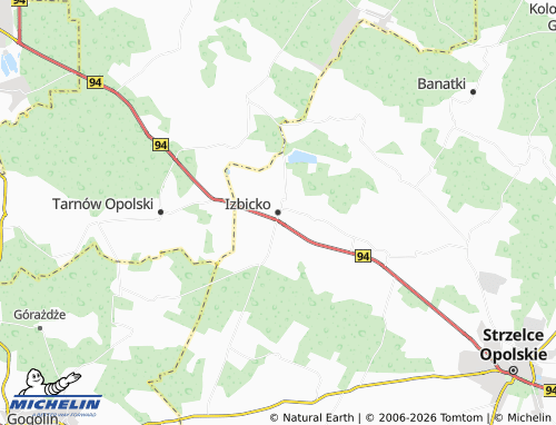 Mapa MICHELIN Izbicko - ViaMichelin