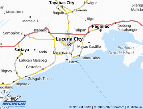 MICHELIN Dalahican map - ViaMichelin