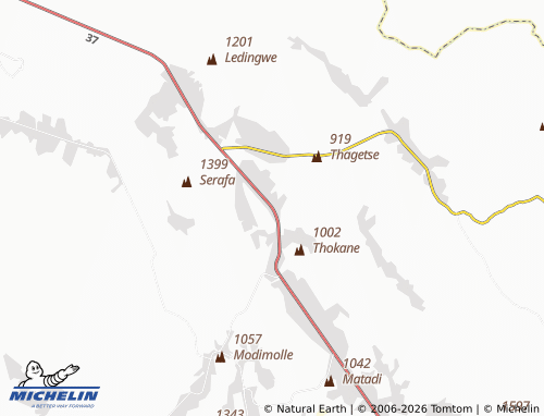 MICHELIN-Landkarte Moroke - ViaMichelin