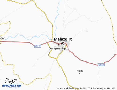 MICHELIN Danışmentgazi map - ViaMichelin