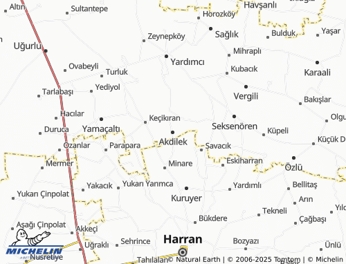 MICHELIN Akdilek map - ViaMichelin