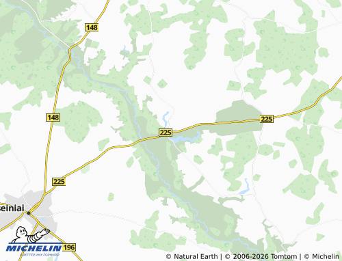 MICHELIN Kaulakiai map - ViaMichelin