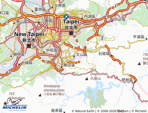 MICHELIN Wenshan District map - ViaMichelin