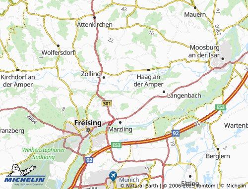 MICHELIN-Landkarte Unterberghausen - ViaMichelin