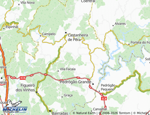 MICHELIN Coelhal map - ViaMichelin