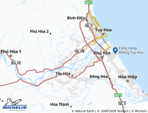 MICHELIN Phú Hòa map - ViaMichelin