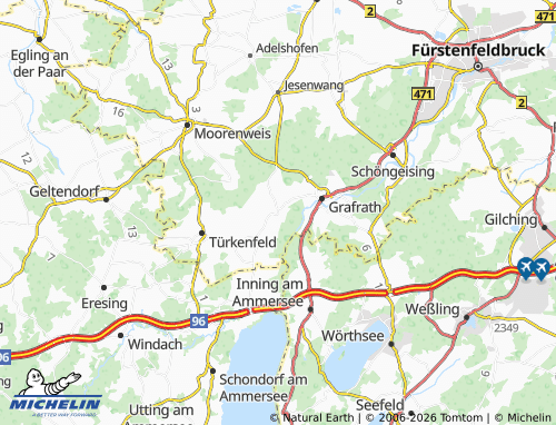 MICHELIN Kottgeisering map - ViaMichelin