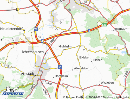 MICHELIN Kirchheim map - ViaMichelin
