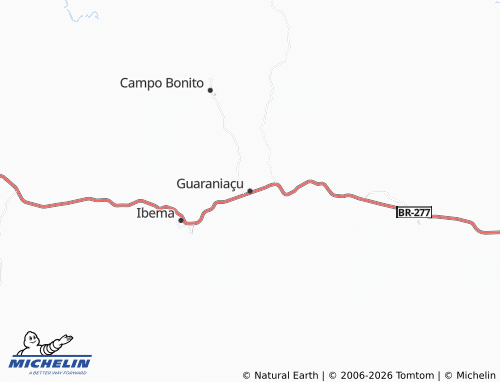 Mapa MICHELIN Guaraniaçu - ViaMichelin