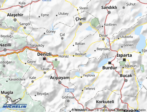 MICHELIN Bozkurt map - ViaMichelin