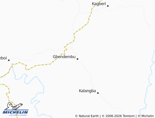 Mappa MICHELIN Gbendembu - ViaMichelin
