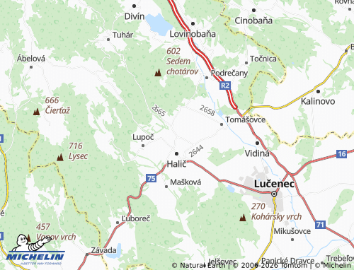 Mappa MICHELIN Stará Halič - ViaMichelin