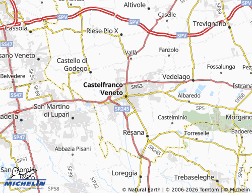 MICHELIN Castelfranco Veneto map - ViaMichelin