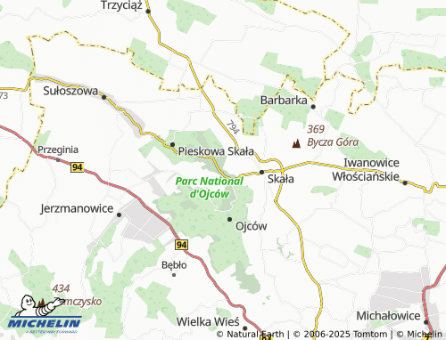 MICHELIN Grodzisko map - ViaMichelin