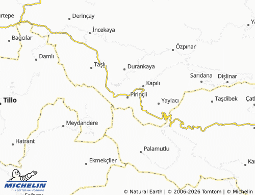 Mapa MICHELIN Pirinçli - ViaMichelin