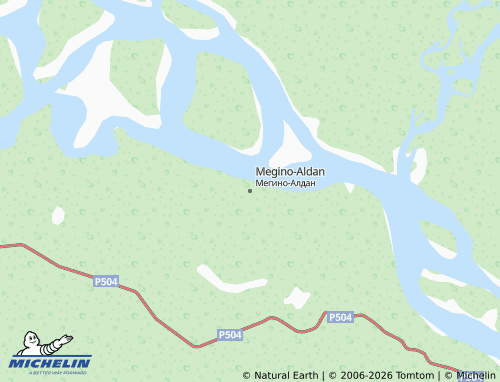 MICHELIN-Landkarte Megino-Aldan - ViaMichelin