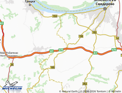 Mapa MICHELIN Živkovac - ViaMichelin