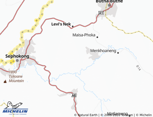 MICHELIN Ha Motseki map - ViaMichelin