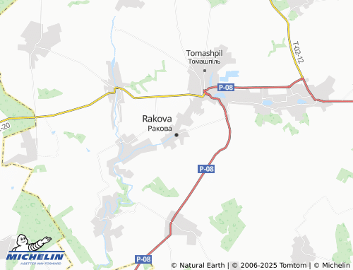 MICHELIN Rakova map - ViaMichelin