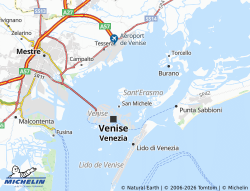 Mapa MICHELIN Murano - ViaMichelin