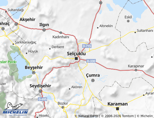 Kaart MICHELIN Konya - ViaMichelin