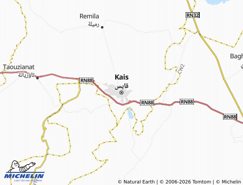 Mapa MICHELIN Qayis - ViaMichelin