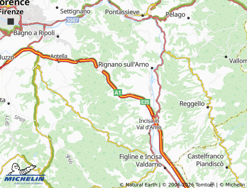 MICHELIN Le Valli map - ViaMichelin