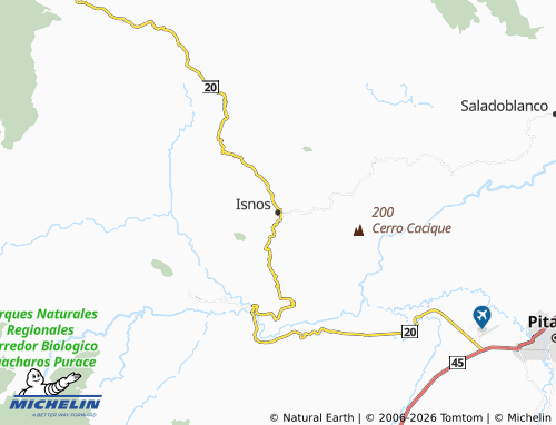 Carte MICHELIN Isnos - ViaMichelin