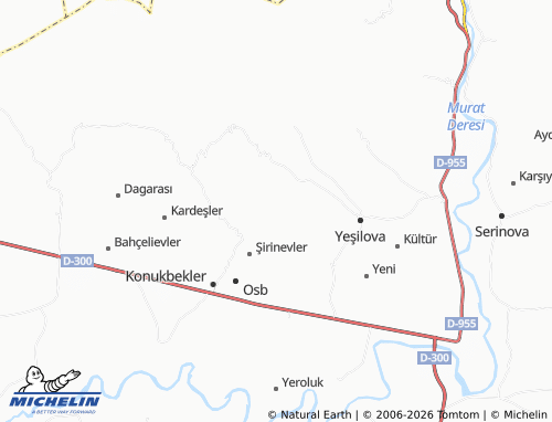 Kaart MICHELIN Beşparmak - ViaMichelin