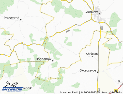 MICHELIN Strzegów map - ViaMichelin