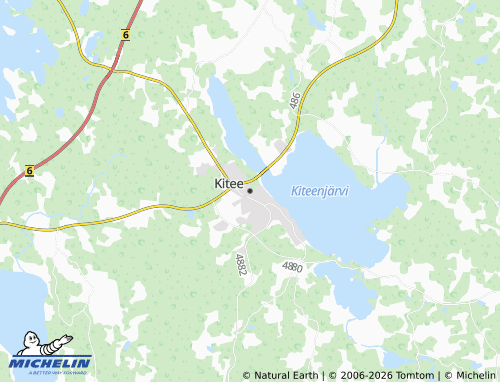 MICHELIN-Landkarte Kitee - ViaMichelin