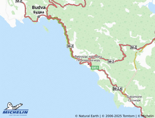 MICHELIN Katun Reževići map - ViaMichelin