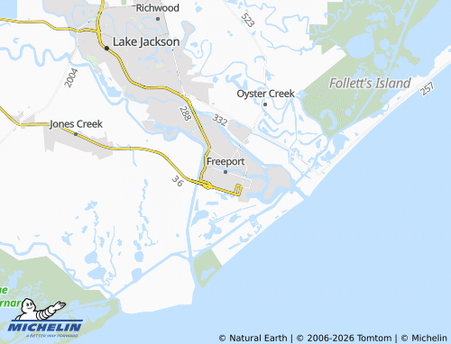 Mappa MICHELIN Freeport - ViaMichelin