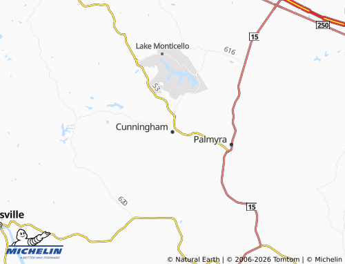 Mapa MICHELIN Cunningham - ViaMichelin