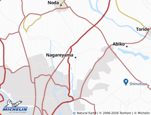MICHELIN-Landkarte Nagareyama - ViaMichelin