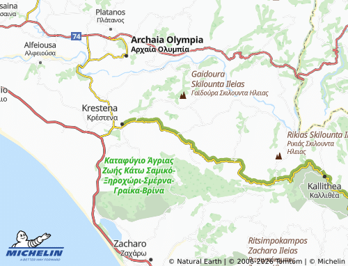 Carte MICHELIN Chani Gryllou - ViaMichelin
