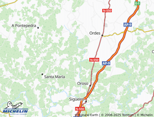 MICHELIN Leobalde (San Cristovo) map - ViaMichelin