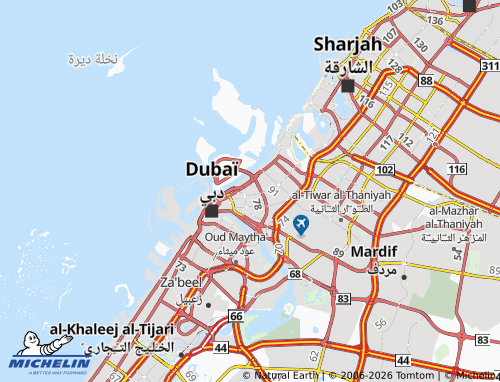 MICHELIN Al Baraha map - ViaMichelin