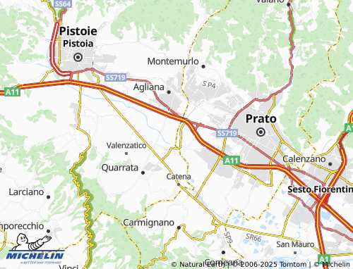 Kaart MICHELIN Ponte dei Bini - ViaMichelin