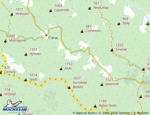 MICHELIN Strzebowiska map - ViaMichelin